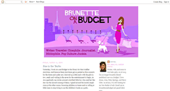 Desktop Screenshot of brunetteonabudget.com